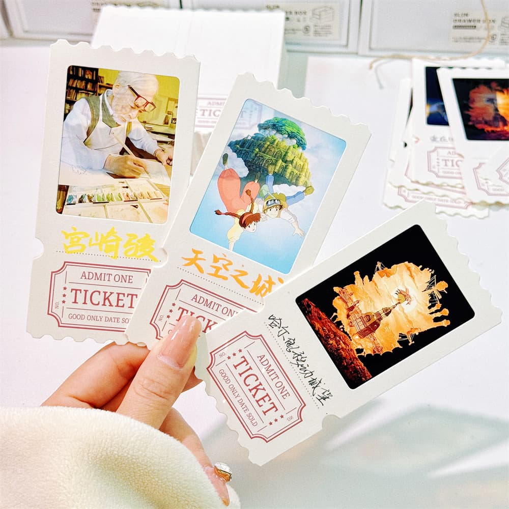 Sci-Fi Movie Blank Ins Ticket Stubs, DIY Bookmarks, Reversal Film Projection Photos, Gift Material Souvenirs