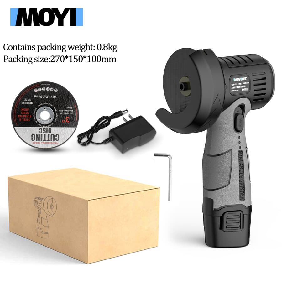 12V lithium battery mini angle grinder, portable cordless small angle grinder for grinding, cutting, polishing, mini polisher