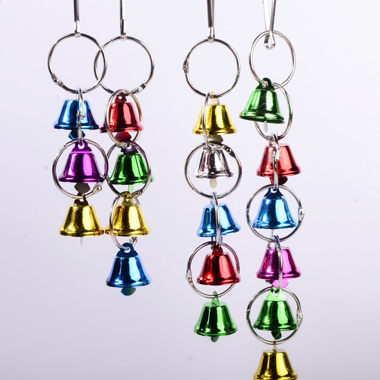 Parrot Toy, Parrot Bell Toy, Chewing Toy for Budgies, Lovebirds, and Cockatiels, Parrot Swing Chewing Toy