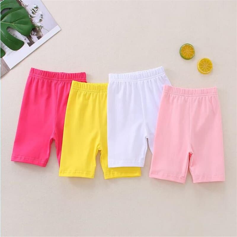 Accepting Orders for Girl's Safety Shorts Children's Candy Color Anti-Peek Milk Silk Shorts Girls Baby Boxer Underwear