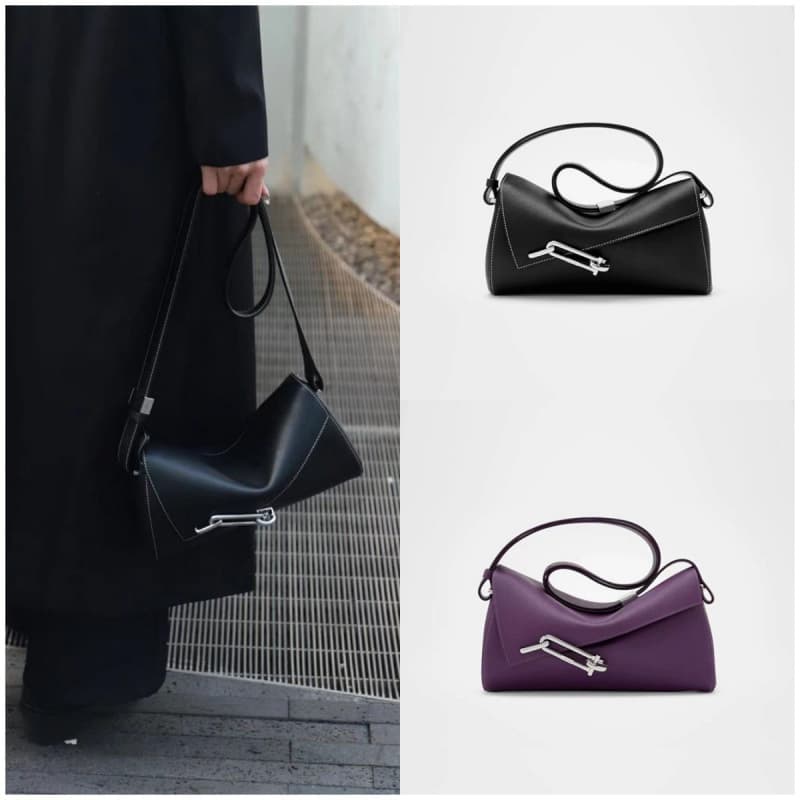 TAD Lock Box Bag Interlock Colorful Small Square Bag, Niche Fashion Versatile Unisex Bag Crossbody Underarm Bag