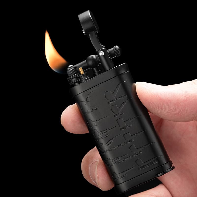 CIGARLOONG Cigar Lighter European Style Pipe Lighter Windproof Direct Flame Multi-functional Travel