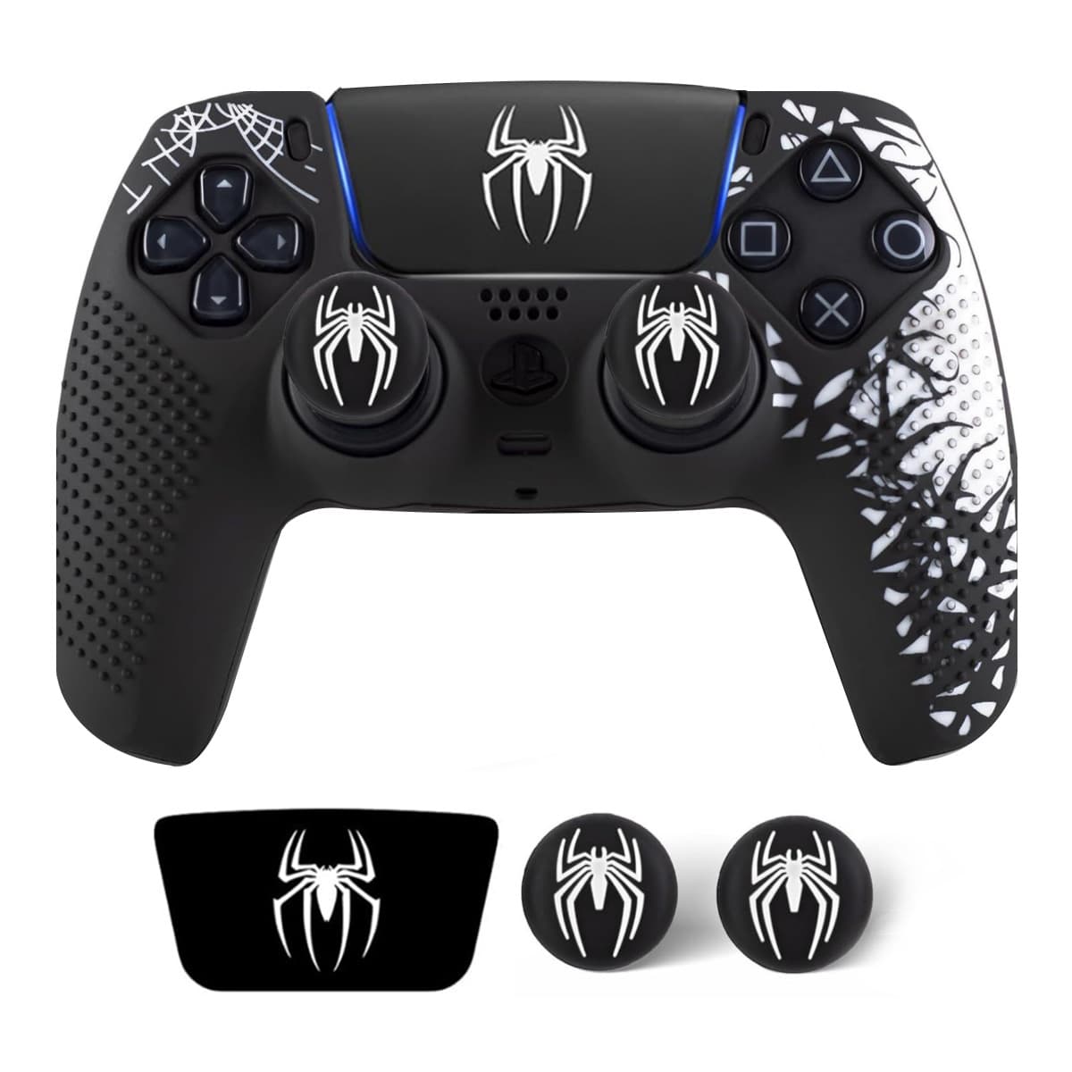 Spider-Man PS5 Silicone Protective Case P5 Controller Cover Keycaps Game Stickers Game Controller Dropshipping