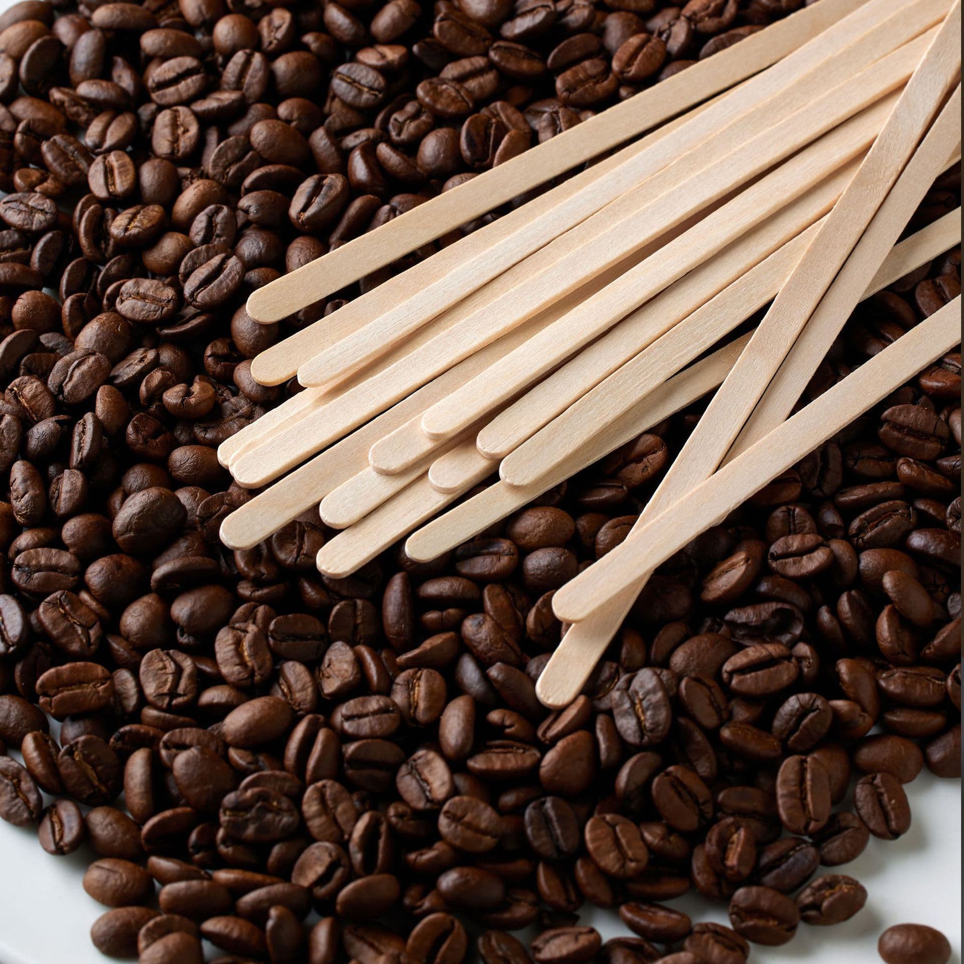 Disposable coffee sticks, wooden stirrers, beverage/milk tea/hot drink long-handled wooden stirring spoons, eco-friendly wooden skewers.