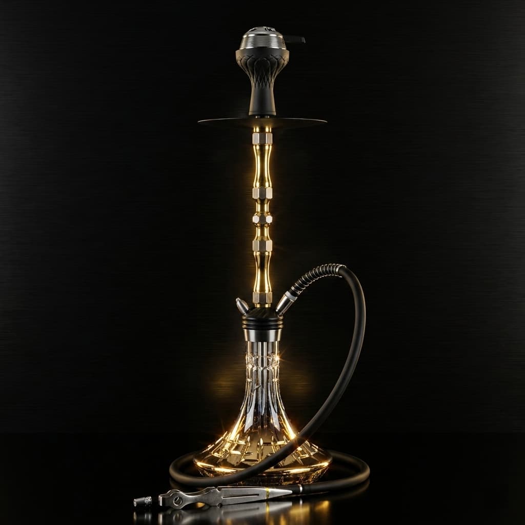 Arabic Hookah Aluminum Alloy, Bar Nightclub Hookah, Full Set Accessories Arabic Style