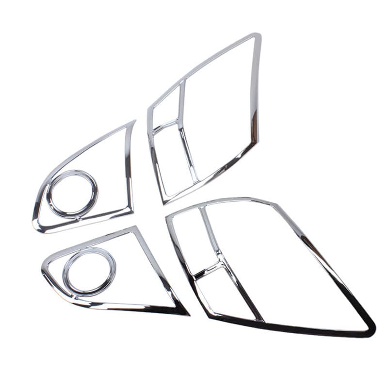 Compatible with 2011-2013 Qashqai Front and Rear Fog Light Covers, Headlight and Taillight Trim, Door Handle Bowls, Body Modification Parts