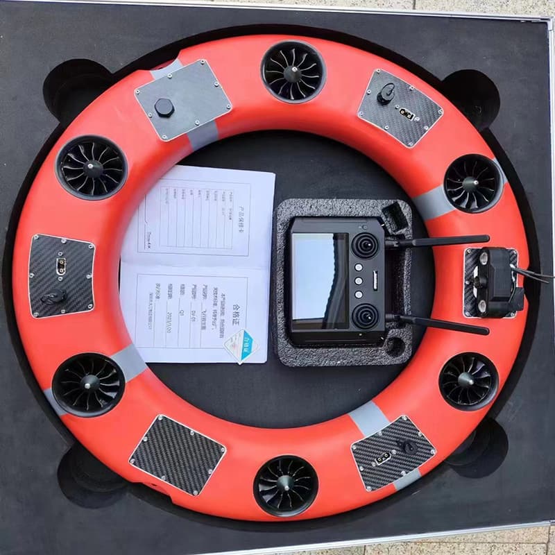 Emergency Flood Control One-Button Return Remote Control Lifebuoy Buoyancy ≥273N, Endurance ≥93min