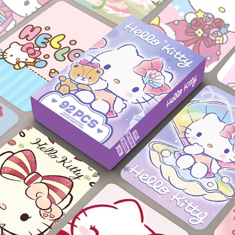 92 LOMO Card Kitty Double-Sided HD Color Printing Photo Card Anime Peripheral Collection Card Sticker Greeting Card