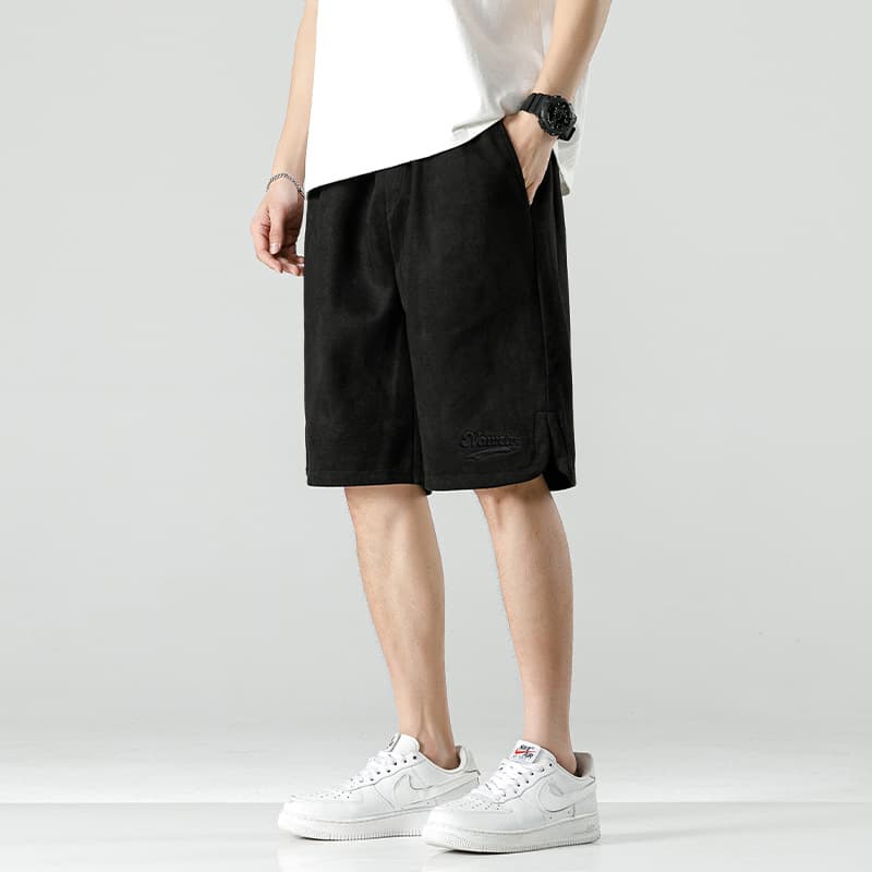 Trendy Oversized Sweatpants, Plus Size, Hong Kong Style Cuffed or Straight Hem, Functional Embroidery Fashion Sports Sweatpants