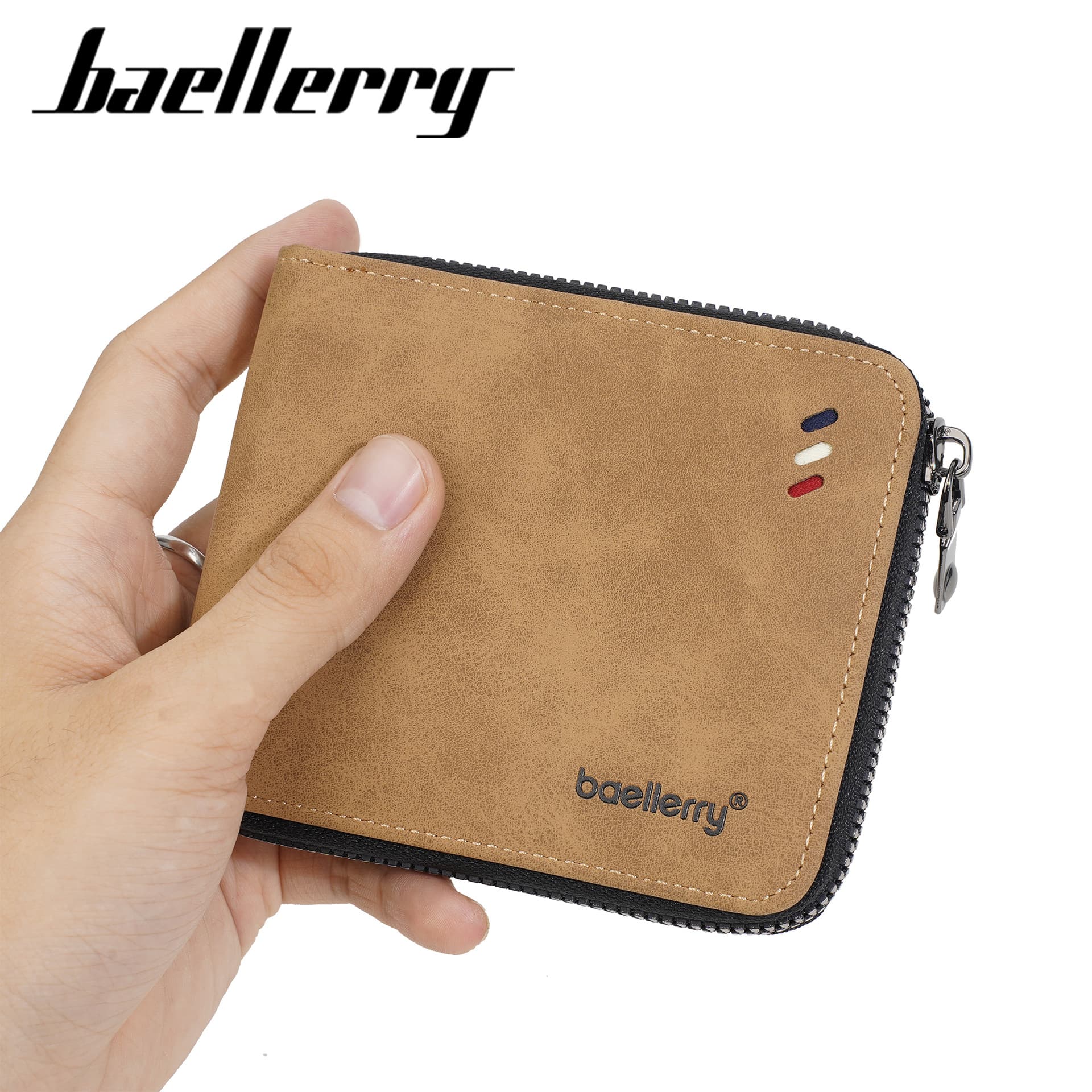 New Men's Wallet Short Style Business Multi-Function Men's Wallet Integrated Multi-Card Slot Premium Tri-Fold Coin Purse