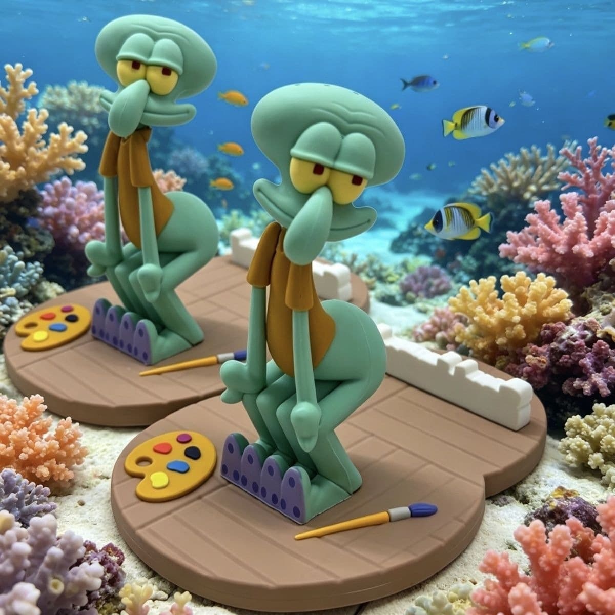 Cross-border product Spongebob Squidward Magnetic Mobile Phone Holder Stable Cartoon Creative Figure Gift Decoration Accessories