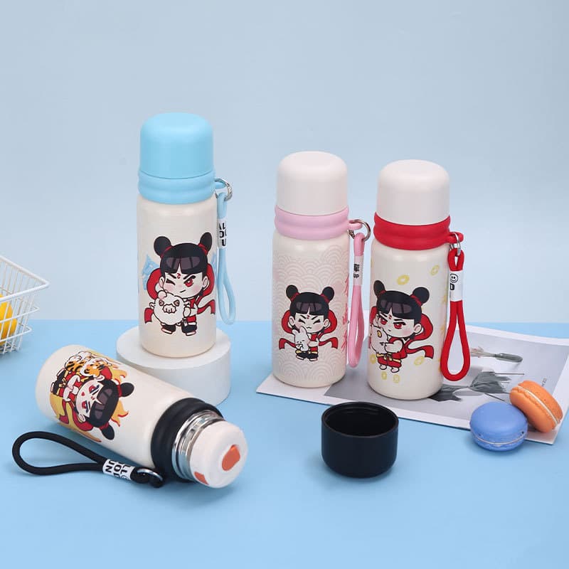 Nezha same style thermos cup Nezha peripheral water cup large capacity 316 stainless steel student boy girl cup cute