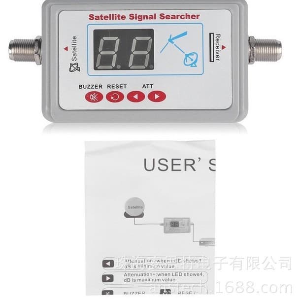 95dl Digital Display Satellite Finder Satellite Signal Searcher Satlink Instrument Communication Detector Communication Tester