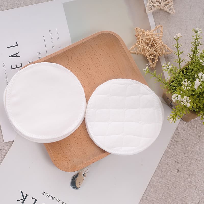 Fig ecological cotton washable nursing pads, three-layer pure cotton reusable maternity nursing pads, manufacturer