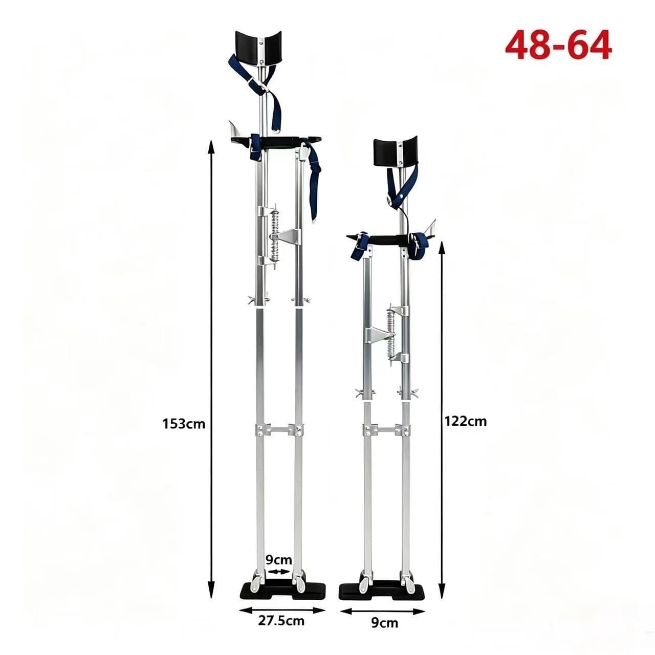 Aluminum alloy stilts for climbing, mobile construction and decoration height increaser, height adjustable, movable and walkable