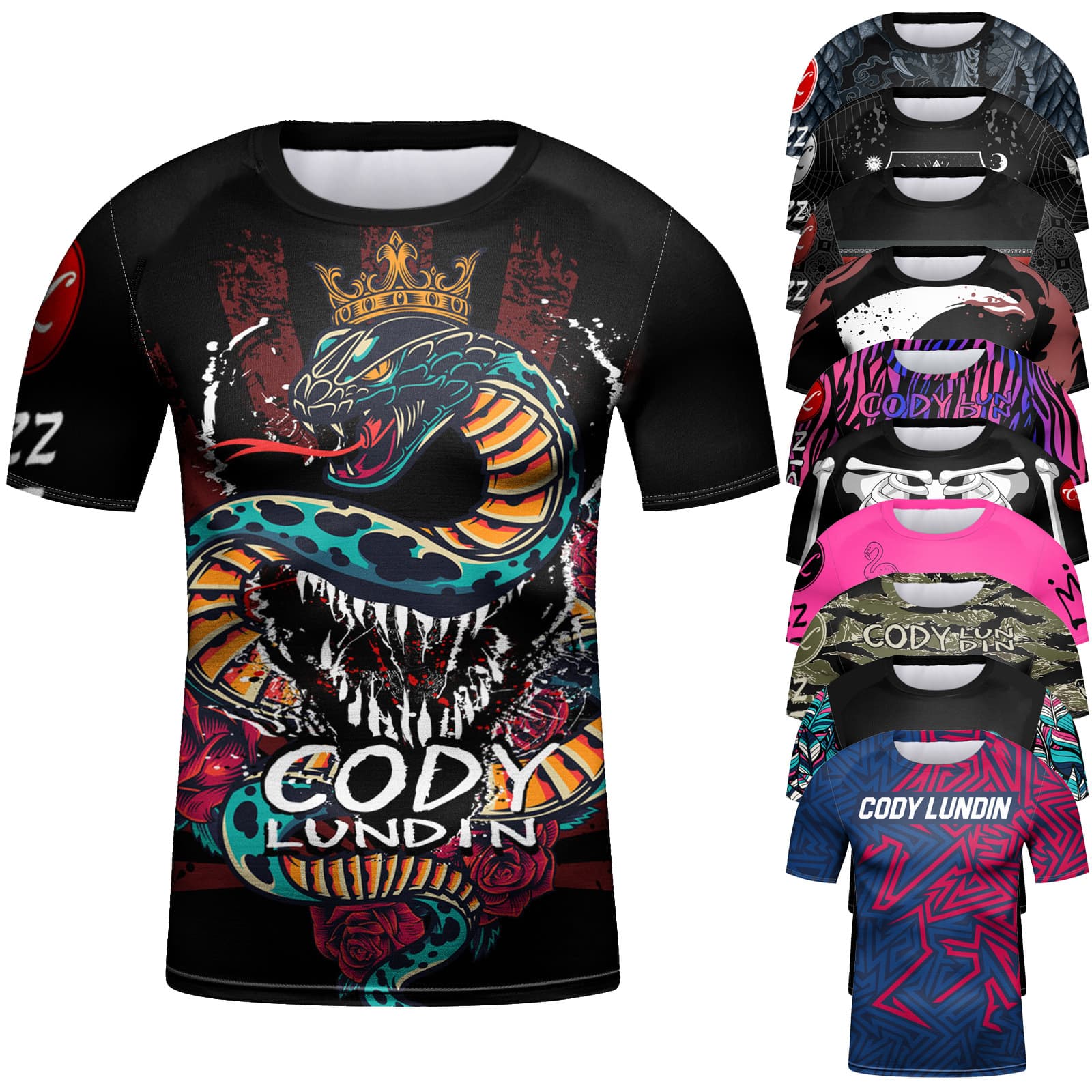 New Boys' Sportswear Short-Sleeve Outdoor Running Casual Sports Football Breathable Quick-Dry Digital Fine Print