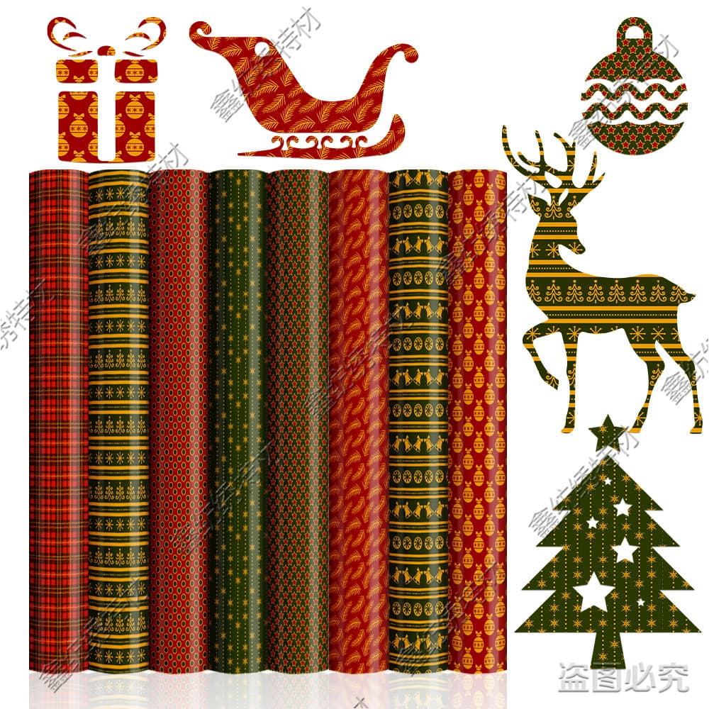 Xinfangxiu Heat Transfer Sublimation Paper, Christmas Pattern, Amazon Hot Seller