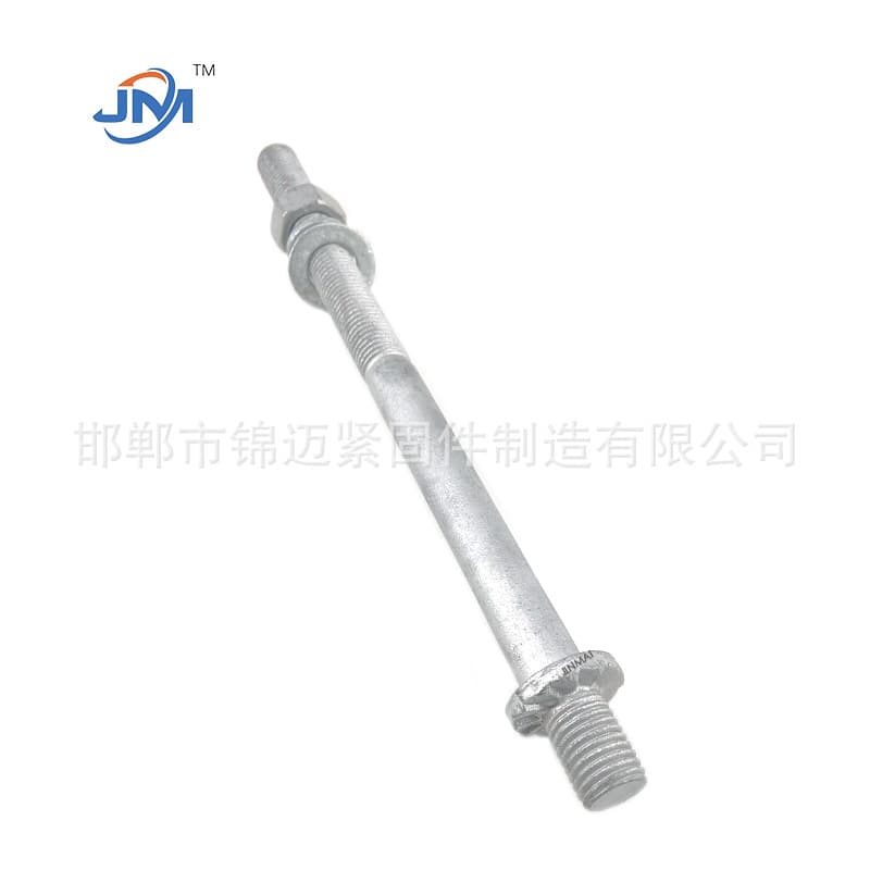 Hot-dip galvanized double-ended studs, hex bolts, fully threaded bolts, and various other bolt processing and customization.