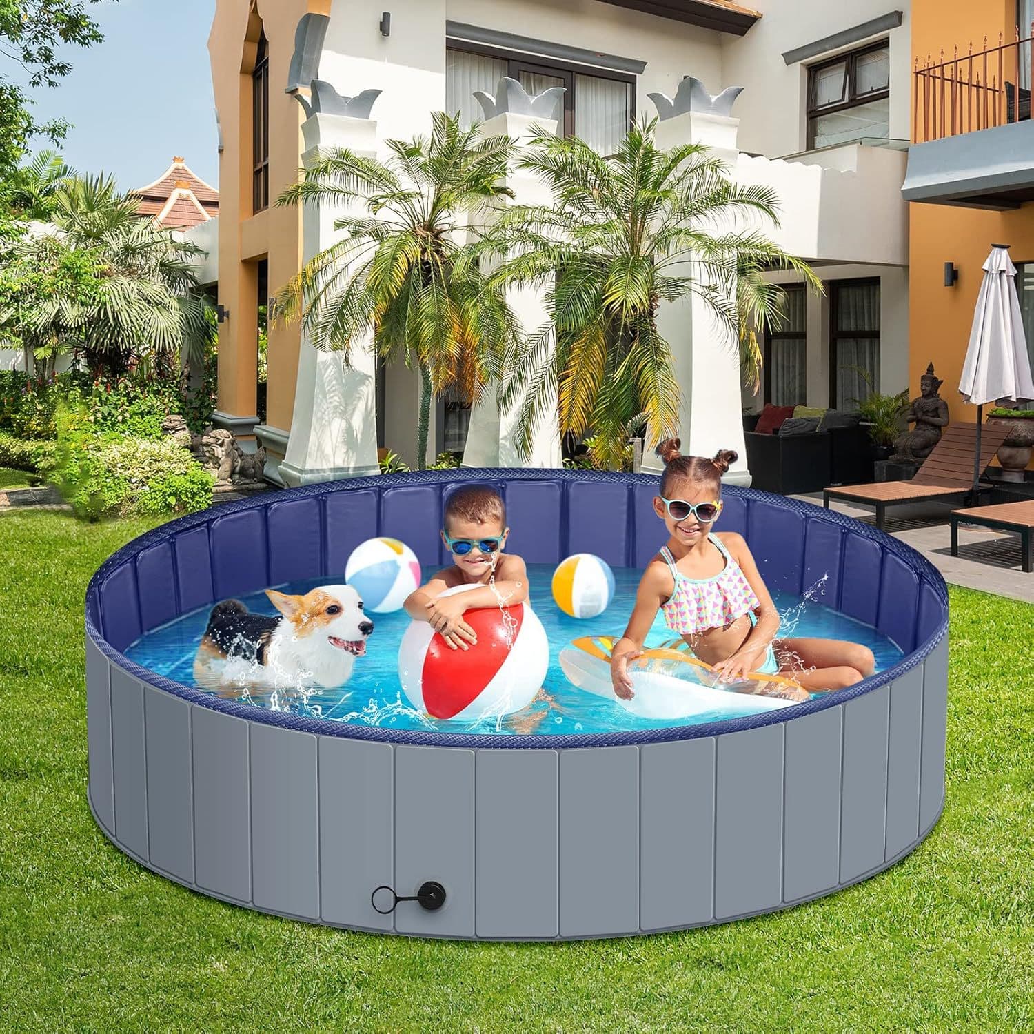 Foldable Large Pet Pool for Dogs, Pet Cleaning Supplies, Dog Swimming Bath Tub