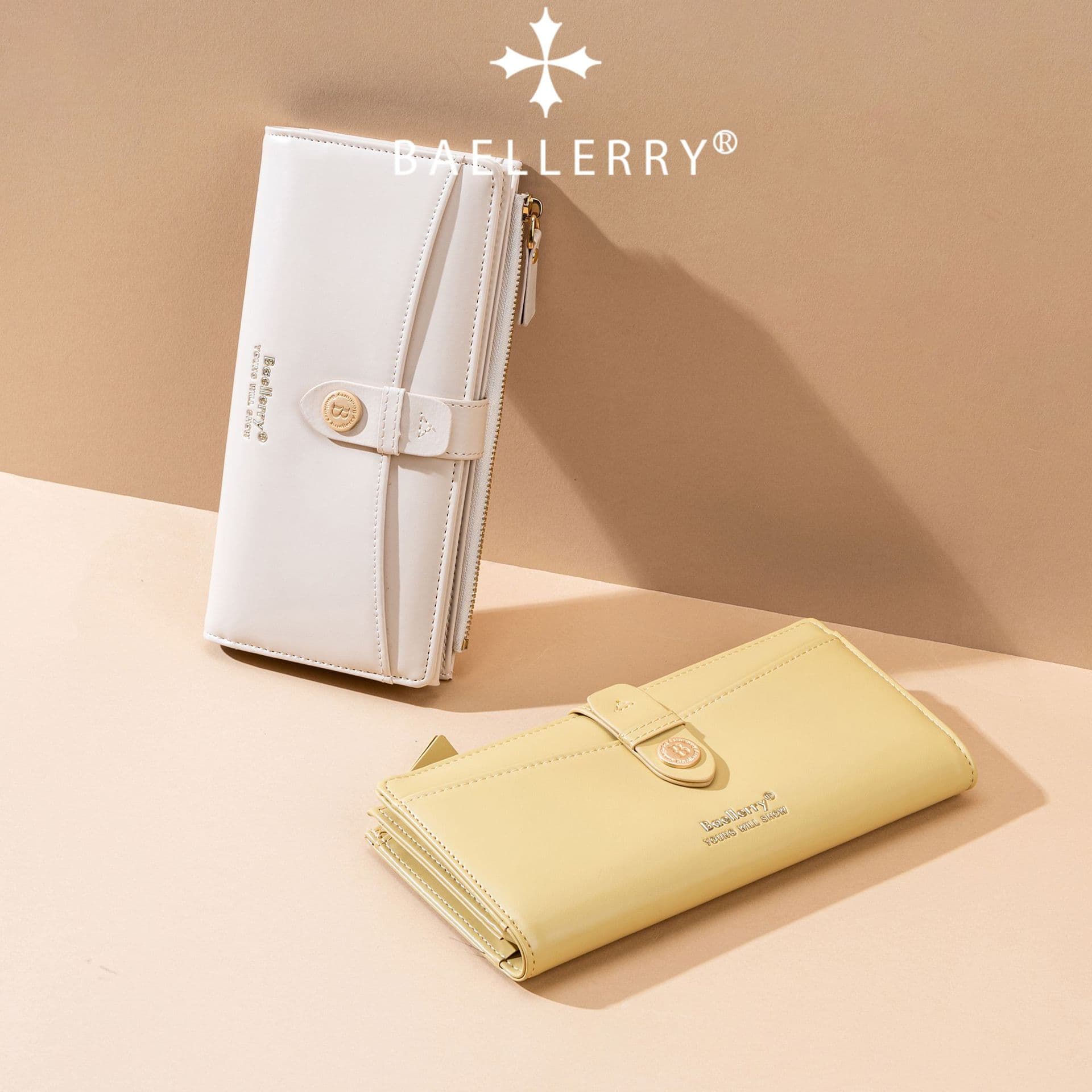 New Women's Wallet Ins Style Cross-Border Multi-Slot Zipper Long Wallet Fashion Buckle Clutch Bag Wholesale