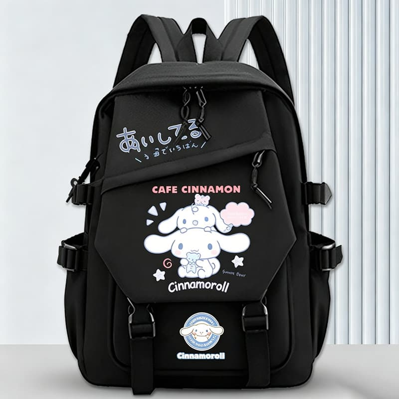 Elementary School Student Backpack for Girls, Cinnamoroll Japanese Style New, Large Capacity Casual Dual-Shoulder Bag for Middle and High School Students, Ins Korean Version