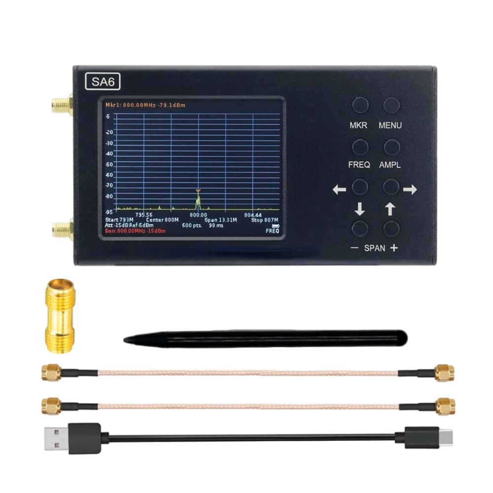 6GHz spectrum analyzer, SA6 signal generator, Wi-Fi, 2G, 4G, LTE, CDMA, GSM, BeiDou (standard configuration)
