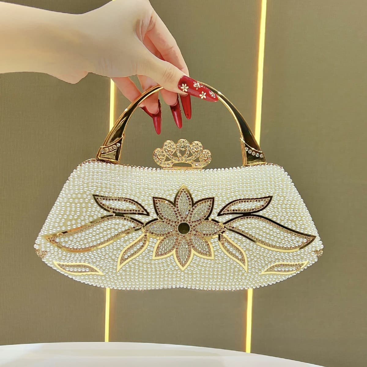 Cross-border Hot-selling Wedding Bag Banquet Handbag Fairy Bag Factory Wholesale Dinner Handbag High-end Dress Bag