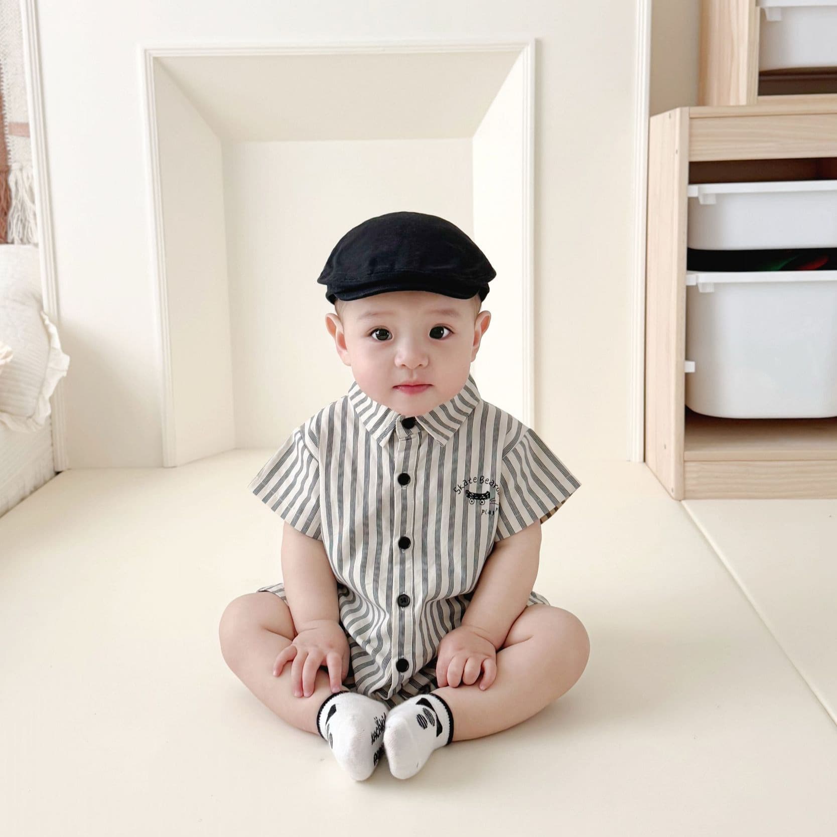 Baby Short Sleeve Romper Cross-Border Summer New Style Boys POLO Bodysuit Shirt Short Romper Trendy