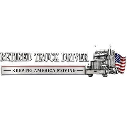 Retired Truck Driver Car Emblem Badge