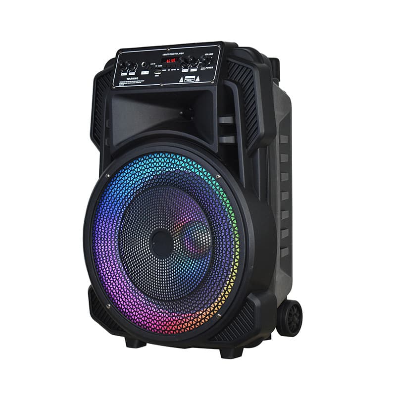 Foreign Trade Supply 15inch Pull Rod Speaker Mobile Bluetooth Audio Square Dance Radio with Amplifier Bluetooth Speaker