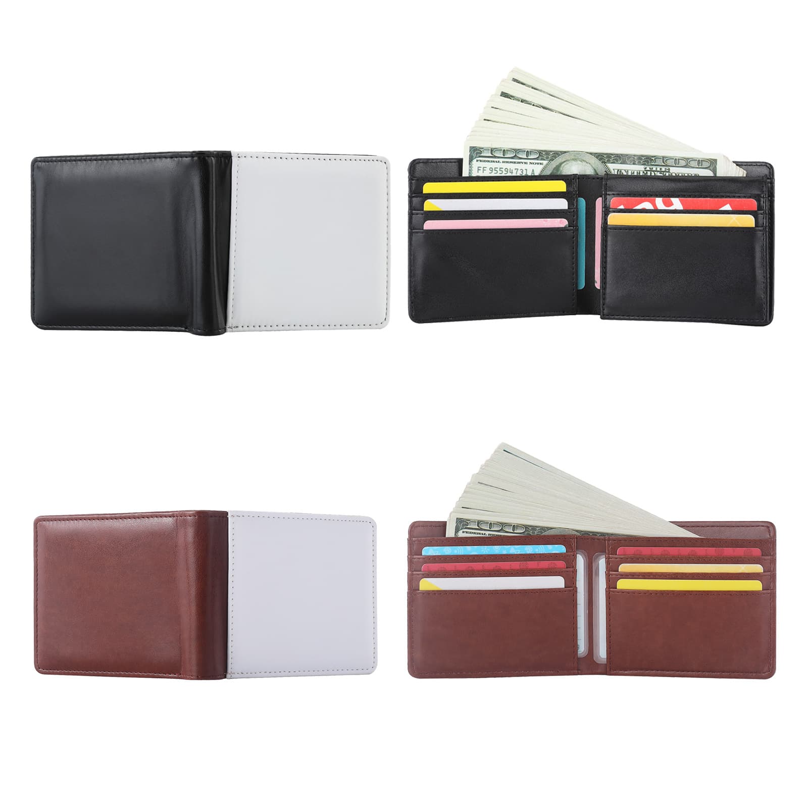 Heat Transfer Blank Men's Wallet Cross-Border Hot-Selling Sublimation Protective Cover Series Blank Wallet Consumables Wholesale