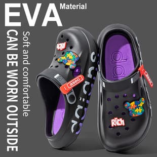 EVA Clogs Men's Thick Sole Breathable Beach Non-Slip Cloud-Like Closed-Toe Sandals Women's Summer Outdoor Wholesale