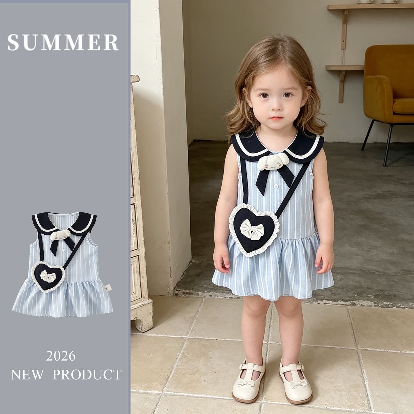 Girls Summer Dress 2026 New Baby Princess Dress Short Sleeve Thin Infant Dress Class A