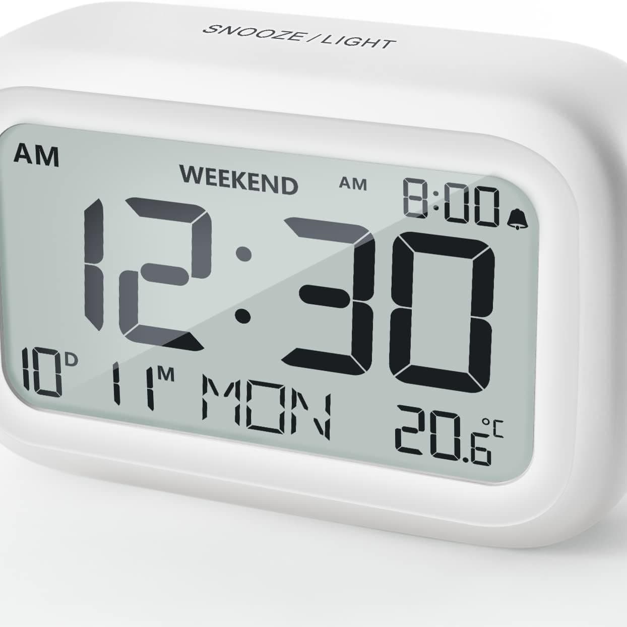 Digital alarm clock bedside desktop electronic clock with temperature display alarm kitchen timer student-specific alarm clock