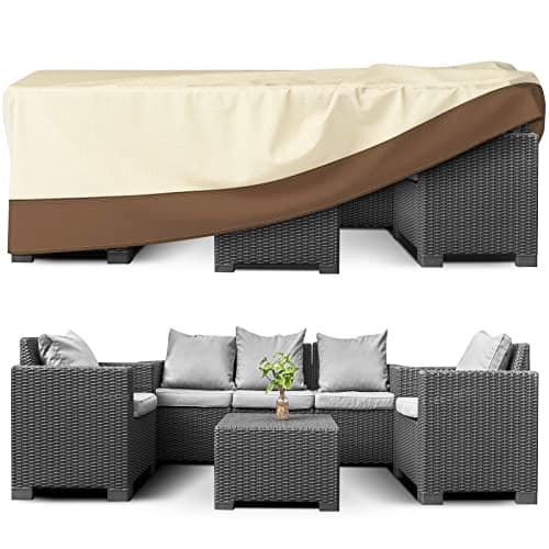 Cross-border Outdoor Table and Chair Cover Garden Patio Minimalist Furniture Cover Waterproof Sunproof Sectional Sofa Dust Cover
