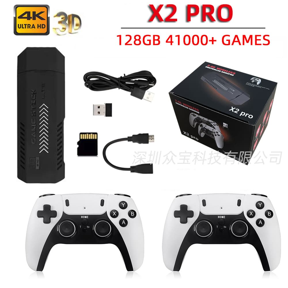 Cross-border Game Console X2 PRO Home Game Console 2.4G Wireless HD HDMI TV Game Console