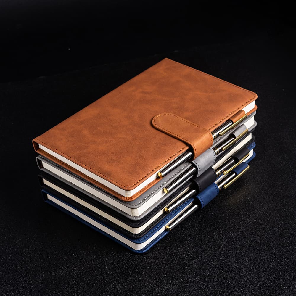 A5 Business Faux Leather Office Study Stationery Notebook Wholesale, Notepad Notebook Corporate Custom Set