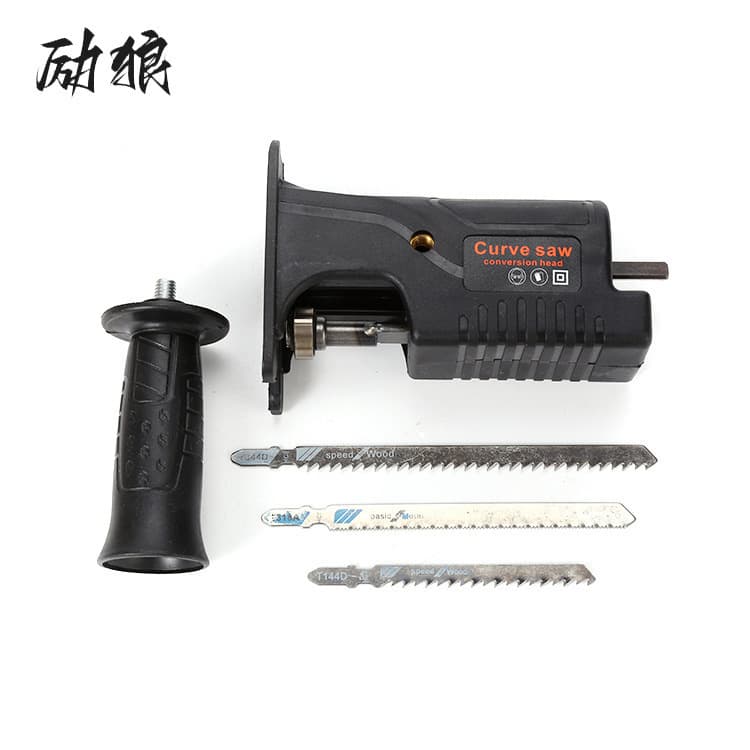 Electric Drill Conversion to Portable Reciprocating Saw, Jigsaw Converter with 3 Blades