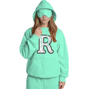 Cross-Border Letter Print Hoodie Loose Fleece Women's Unique Hoodie Clothing Mid-Length Pullover