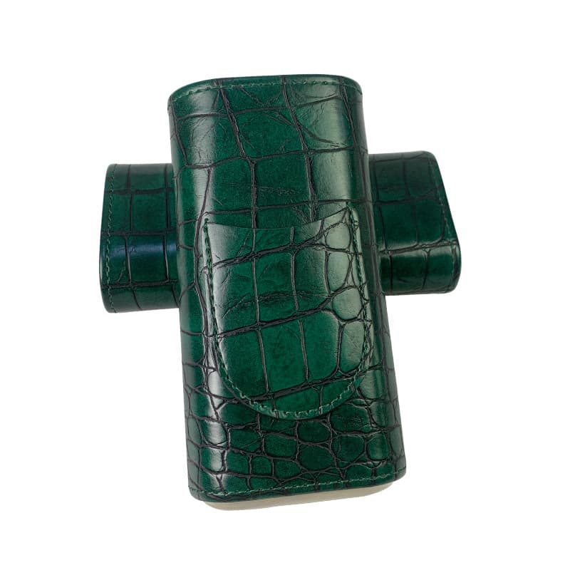 in stock Two-end Hardware Cigar Set Assembly Cigar Shear Portable Cigar Box Cigar Bag Cedar Wood