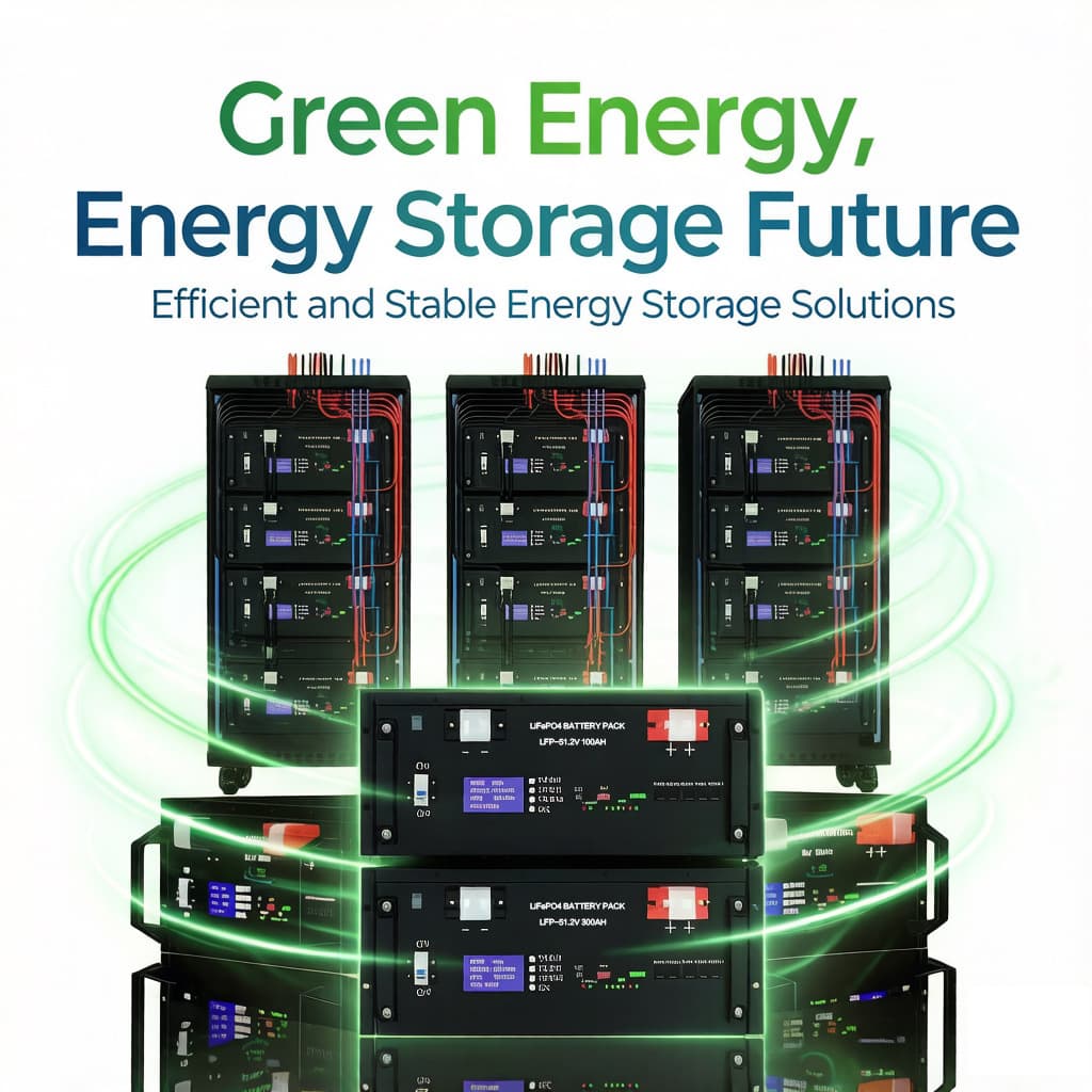 LiFePO4 Battery Pack 15KW Home Energy Storage Solar Battery Pack 51.2V 300Ah