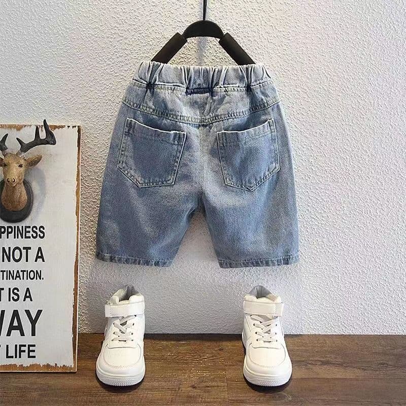 Boys' Distressed Denim Shorts 5-Point Pants Children's 2026 Summer Thin Style Toddler Shorts Baby Korean Version Soft Outdoor Wear