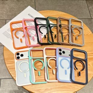 2-in-1 Compatible with iPhone 17 Pro Max Case 16 Pro Max Apple 15 High Transparency Strong Magnetic 14 Colorful Border 13