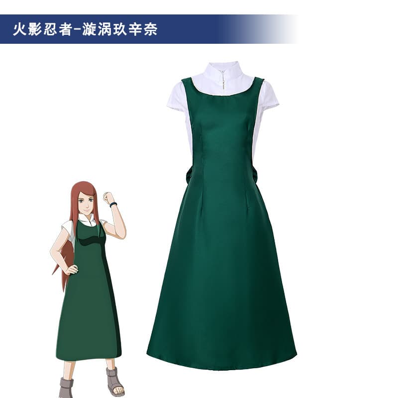 Ninja Cosplay Costume Naruto Shippuden Kushina Uzumaki Role-Playing Outfit Anime Convention Cosplay