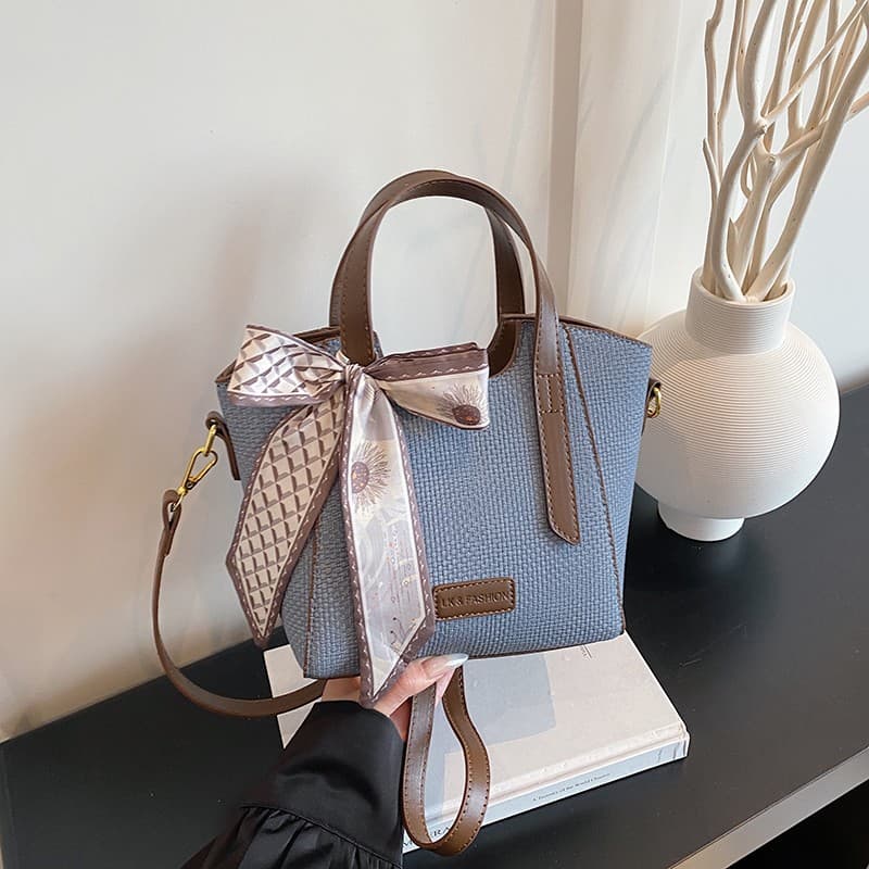 Silk Texture Handbag for Women 2026 Spring New Retro Versatile Shoulder Bag Trendy Niche Crossbody Bag