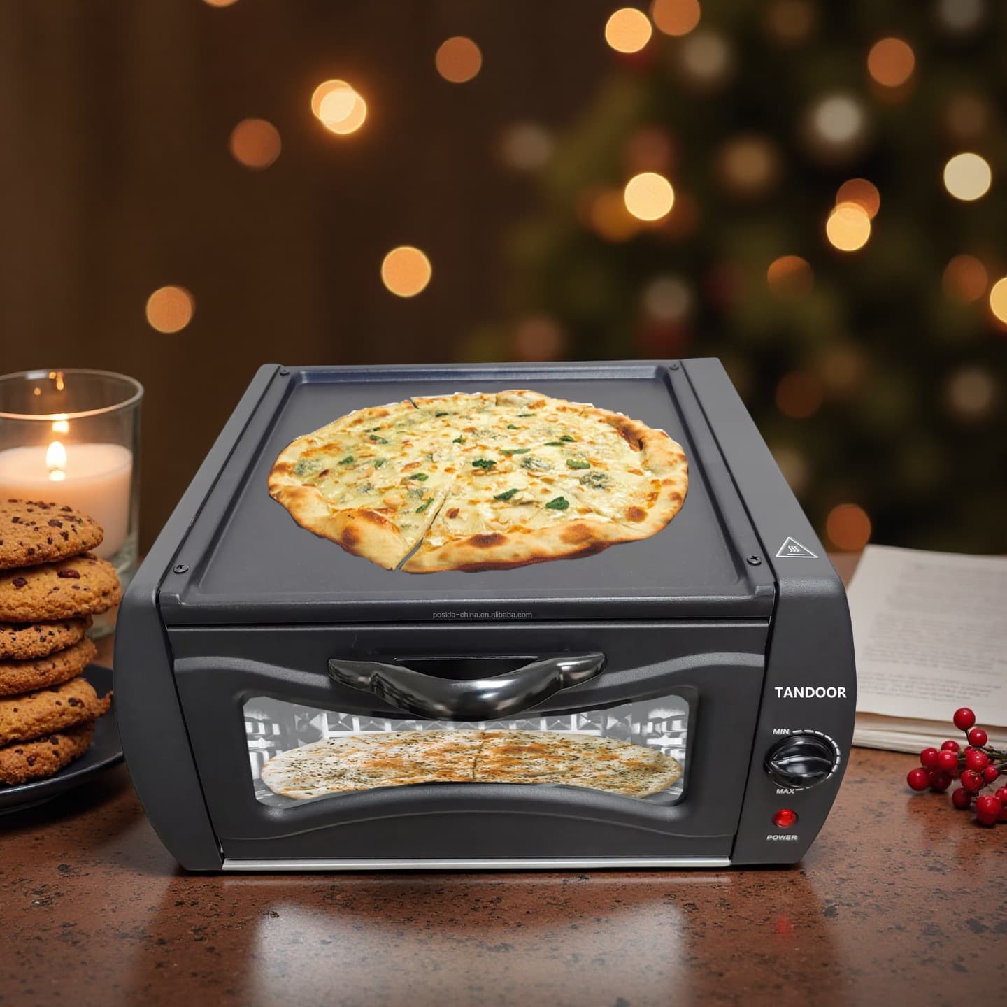 Tandoor Oven Pizza Maker Multifunctional Pancake Oven Baking Indian Flying Cake Electric Oven for Home Use