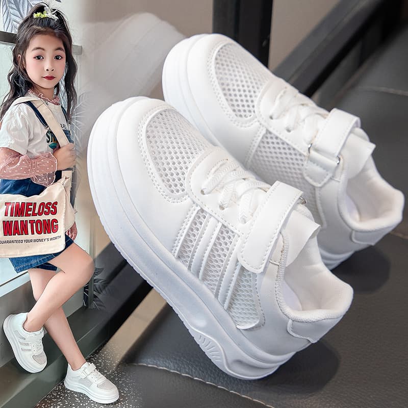 Children's Sports Shoes Campus Kindergarten White Sneakers Girls Performance White Children's Dance Shoes Boys