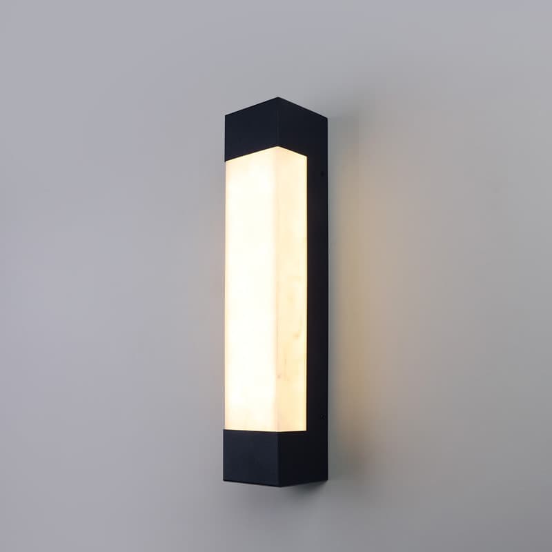 Modern Outdoor Wall Lamp Courtyard Light Villa Entrance Gate Light Terrace Long Strip Stainless Steel Imitation Marble Waterproof Wall Light