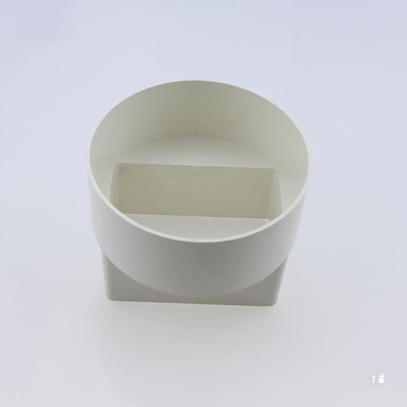 Downspout Rainwater Square to Round Pipe PVC Fixed Drain Pipe Gutter Adapter Round Converter U Square Pipe Direct Other