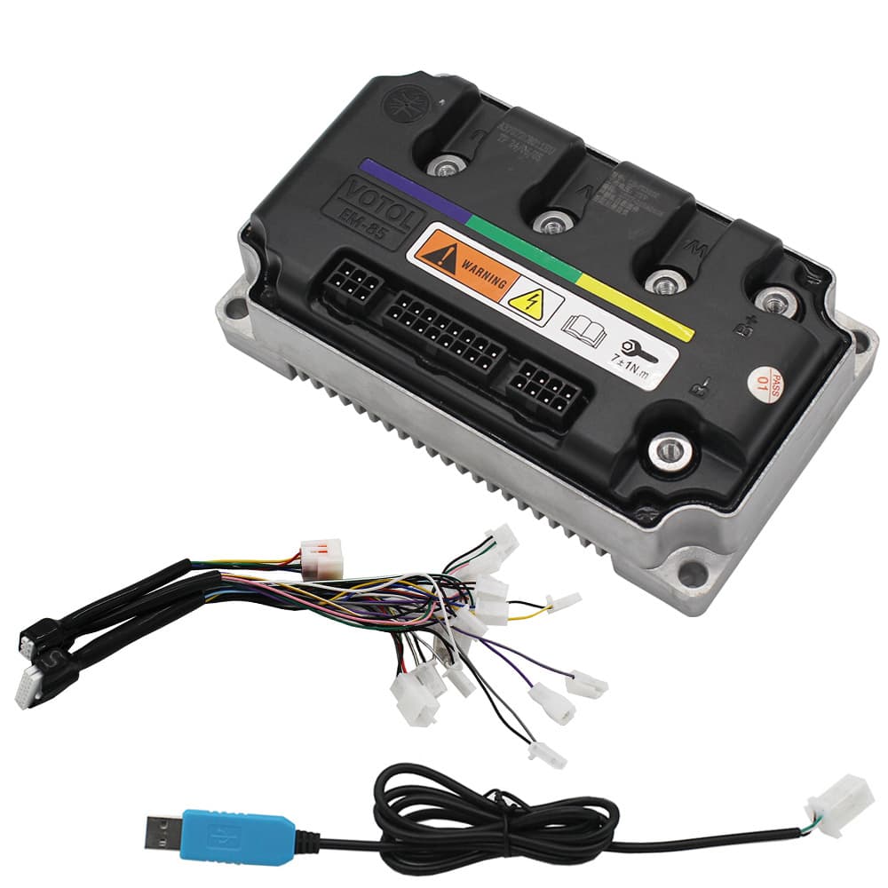 VOTOL Lande electric car motor EM85-72300 sine wave 7255 motor controller 72V80A